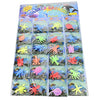 Funlop Sensory Jelly Water Sea Life Creatures - 24 Assorted Glass Animals for Kids, Educational Learning Toy, 28 Piece Assortment