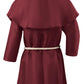 Knelor Medieval Monk Hooded Robe Priest Friar Robe Halloween Cosplay Costume Cloak For Boys And Girls