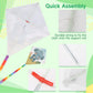 B Bangcool Diy Kids Kite Blank Kites Making Painting White Paper Blank Kites With Swivel Line For Kids Outdoor Park Beach Grassland Activities(20Pcs)