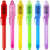 Eodvics Invisible Ink Pen With Light, 6 Pcs Magic Spy Pen For Secret Message, Birthday Party, And Kids Halloween Goodies Bags Toy