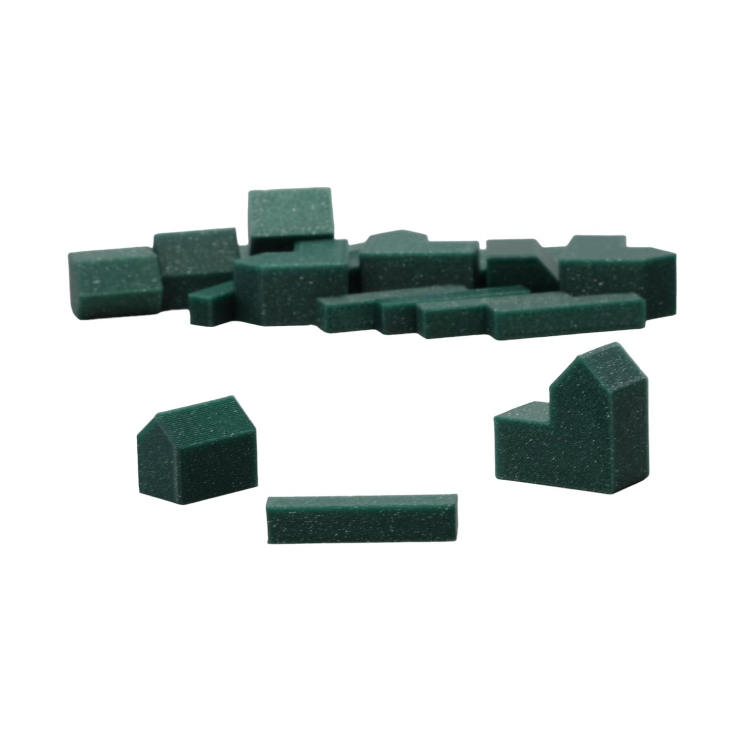 Bkprint3D Replacement Pieces For Catan Board Game | Settlers Pieces | 82 Colors | Base Set | (65_Galaxy_Emerald)