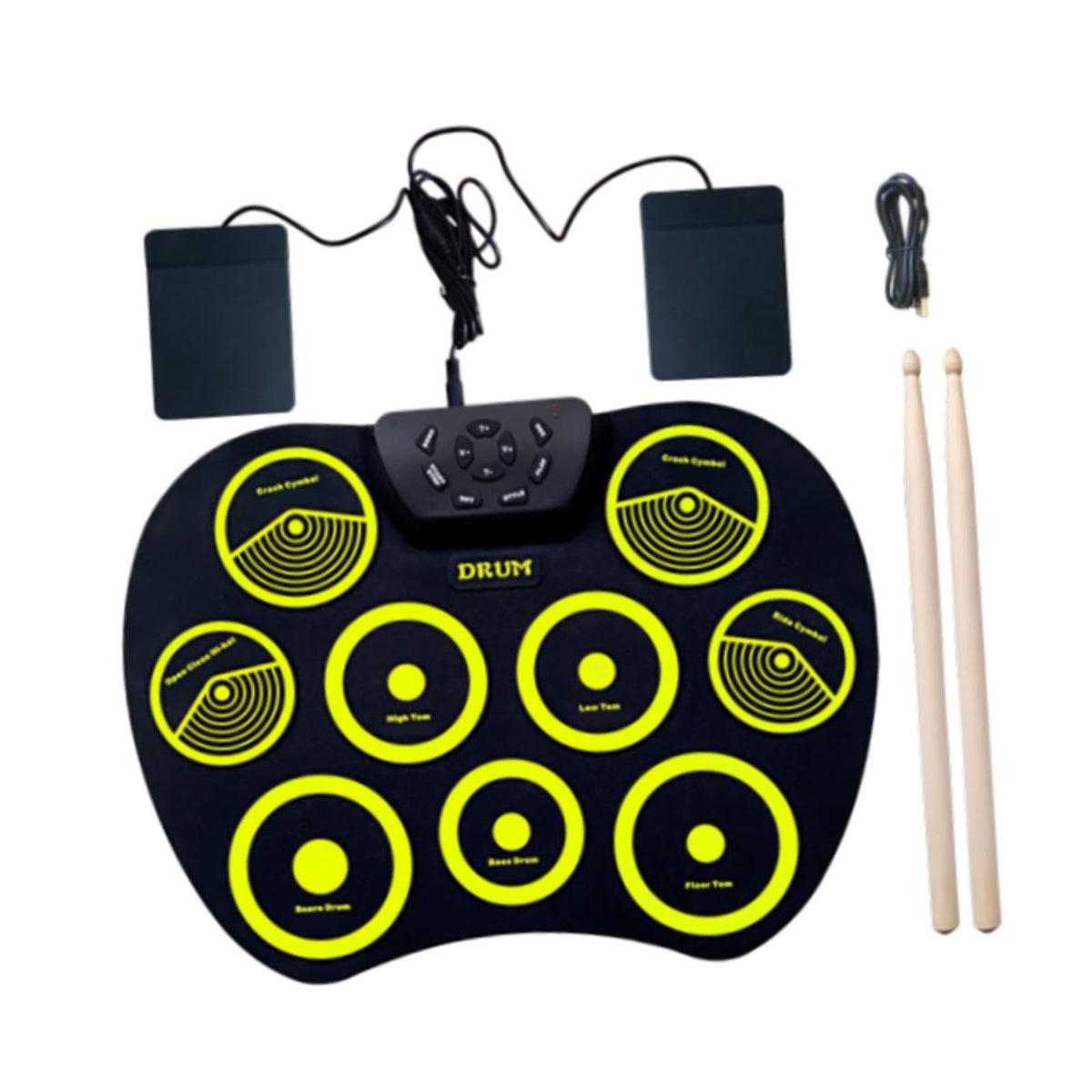 MerishoppElectronic Drum Set Lightweight Roll Up For Children Professional Boys Girls|Musical Instruments & Gear | Percussion | 