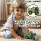 Woodenedu Wooden Tractor Toys For Toddlers 1-3, Baby Vehicle Toys Hand Push Car Toys For 1 2 3 Year Old Boys Girls (Green)