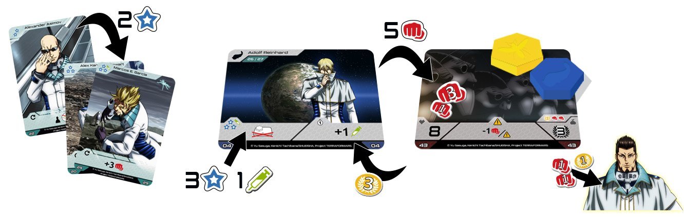 Japanime Games Terra Formars Dice Game, Multicolor