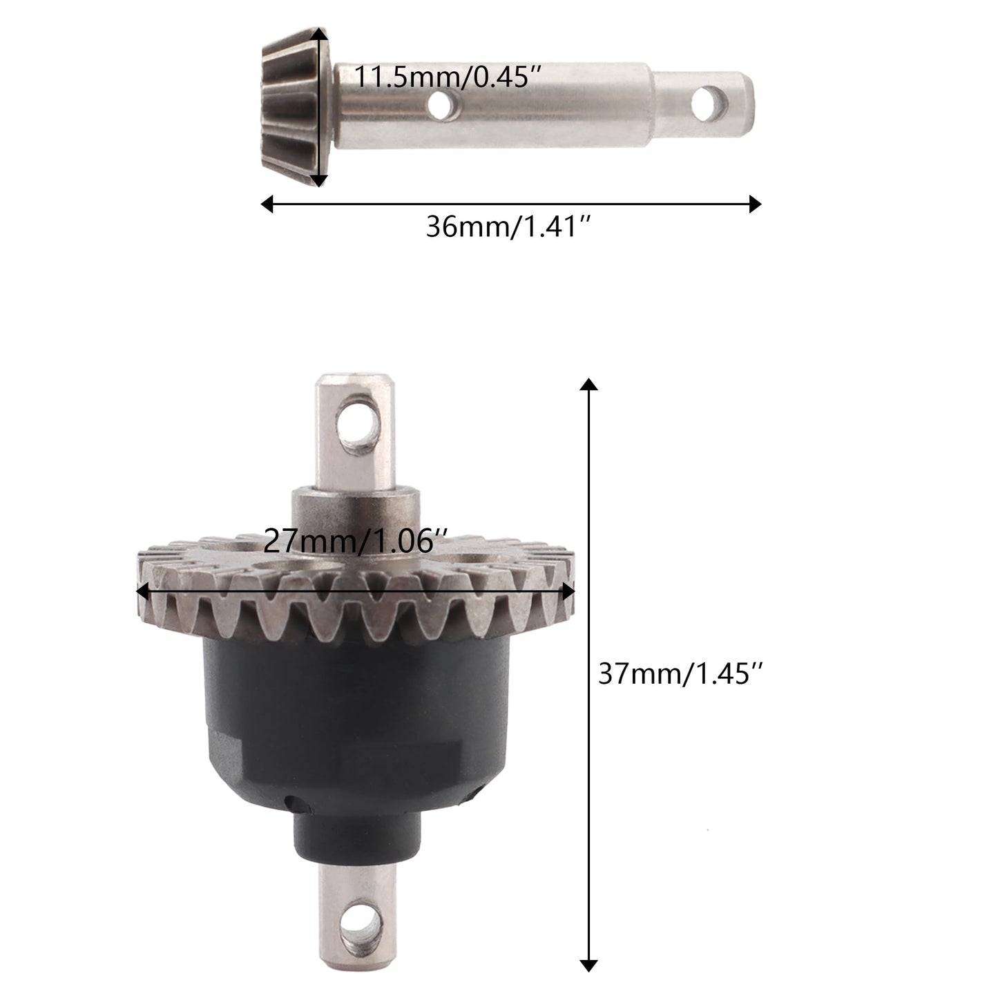 GDOOL FY-QS03 Rear Differential Accessories Replacement Spare Parts for 1:10 X07 X08 F10 Brushless RC Cars X05 FY-11 X-03MAX X-0