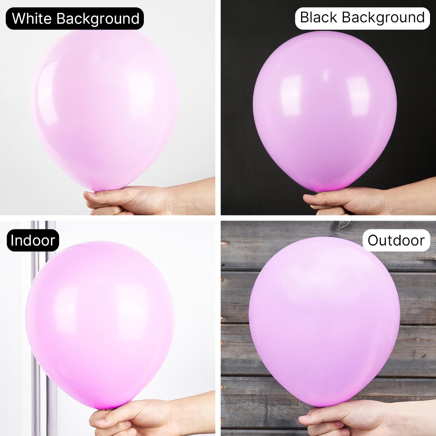 Partywoo Pastel Purplish Pink Balloons, 100 Pcs Pink Balloons Different Sizes Pack Of 36 Inch 18 Inch 12 Inch 10 Inch 5 Inch Pink Balloons For Balloon Garland Or Arch As Party Decorations, Pink-Q04