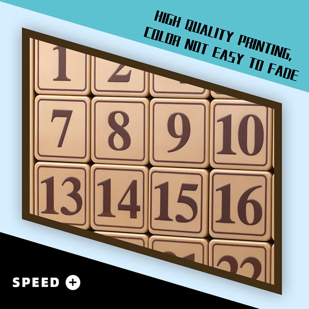 Liangcuber Qy Toys 48 Klotski Puzzle Magnetic Sliding Number Puzzle Abs 7X7 Klotski Brain Teasers Toy Tangram Jigsaw Intelligenc
