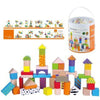 The Original Toy Company 50 Wooden Blocks Tub