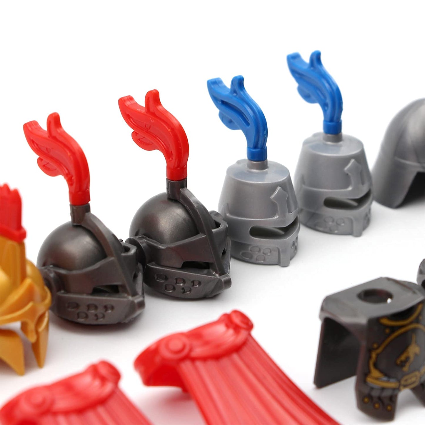 Feleph Medieval  Pack for Knight Figures Ancient Kingdom Military Soldier Castle Equipment and Toy Block Kit Compatible with Major Brand