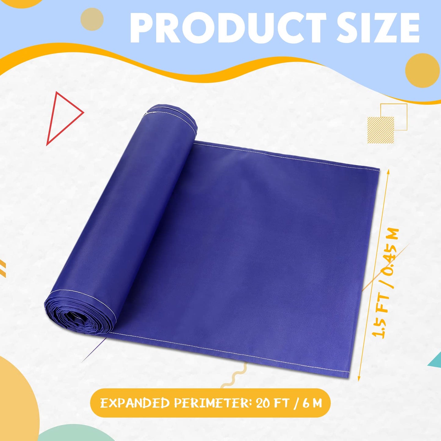 4 Pcs Playing Run Mat 20 Ft Field Day Mat Fun Teamwork Building Run Mat Oxford Cloth Rolling Mat Group Activity Playing Game Mat