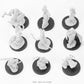 DisplayMore 100Pcs Round Plastic Model Bases 32mm for Gaming Miniatures or Wargames Role Playing Board Game Figure Toy (100PCS-3