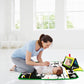 Inbeby Tummy Time Mirror & Play Mat & Pillow 3-In-1, High Contrast Black And White Baby Toys, Activity Mat For Early Education, Newborn Infant Tummy Time Toy Set For 0 3 6 12 Month Crinkle/Squeake