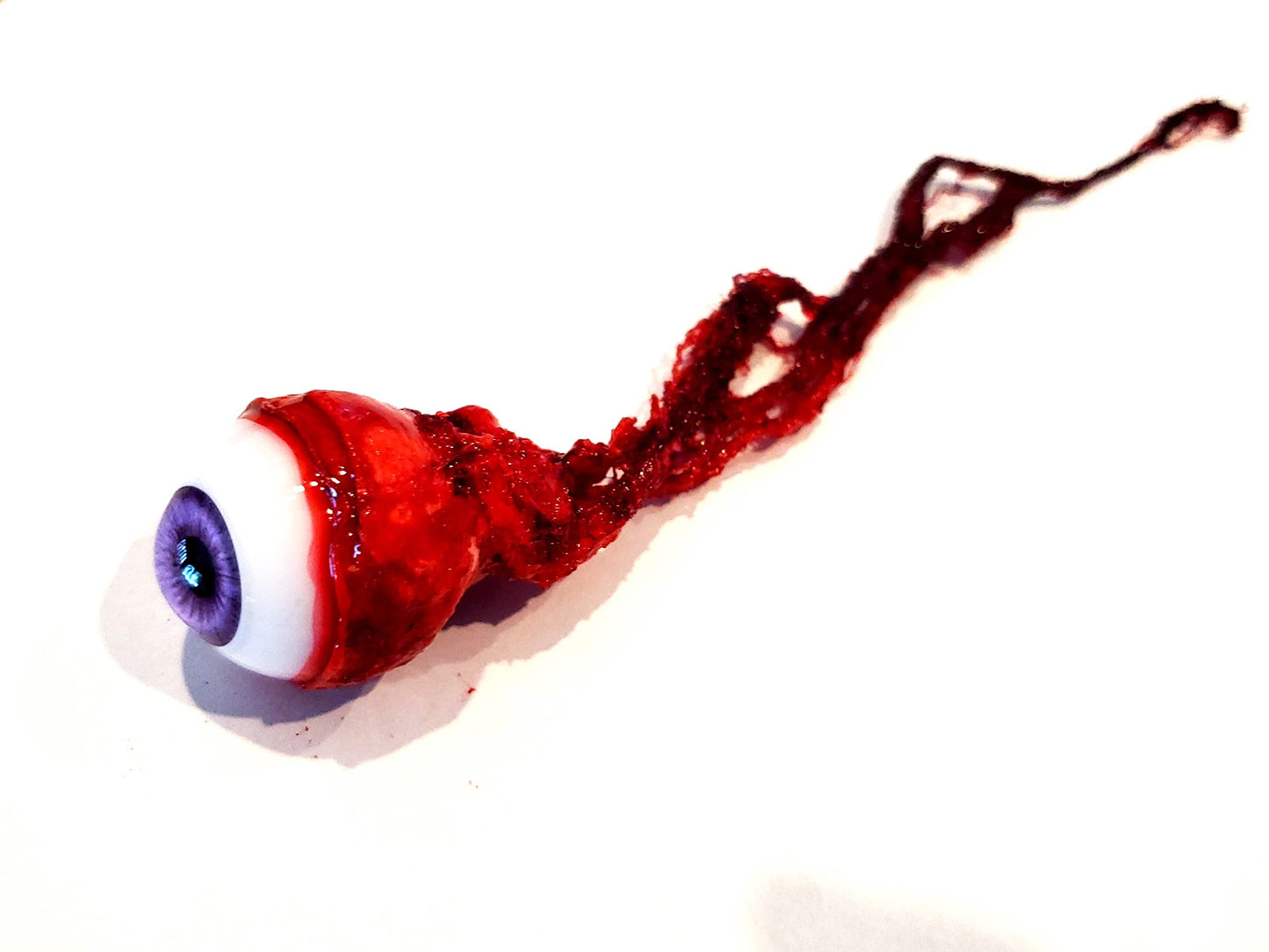 Dead Head Props enhanced Ripped Out Eyeball Movie Quality Prop Horror Prop Halloween Prop- Purple