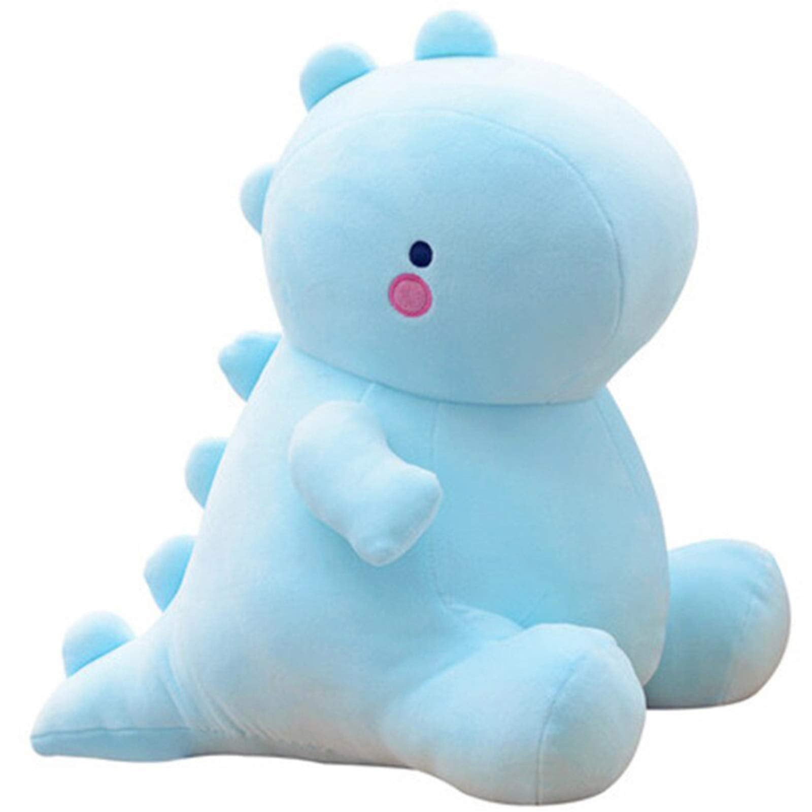 Vhyhcy Cute Dinosaur Plush Toys, Fat Dinosaur Stuffed Dolls, Soft Animal Dino Plushie, Birthday Gifts For Kids Girls Boys Blue 12 Inch