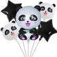 PRP Creation 5PCS Panda Foil Balloons Party Decorations for Girls Boys Birthday Baby Shower Panda Themed Party