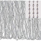 Amscan Metallic Oval Bead Party Necklaces, 50 Ct, 30'', Silver