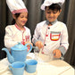 KAKALVER Kids Chef Costume Pretend Chef Outfit Restaurant Dress Up for Cooking Playing, Halloween