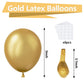 Bezente Metallic Gold Balloons Latex Balloons - 150 Pack 5 Inch Chrome Gold Helium Balloons For Wedding Birthday Baby Shower Gra