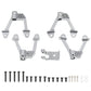 Treehobby 4PCS CNC Aluminum Front/Rear Adjustable Shock Mounts Compatible with Axial SCX10 SCX10 II 90046 90047 1/10 RC Crawler