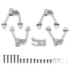 Treehobby 4PCS CNC Aluminum Front/Rear Adjustable Shock Mounts Compatible with Axial SCX10 SCX10 II 90046 90047 1/10 RC Crawler