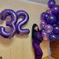 40 Balloon Number, Purple Number 40Th Birthday Balloons 40 Inch, 40 Years Old Purple Birthday Decorations For Men Women, 40Th An