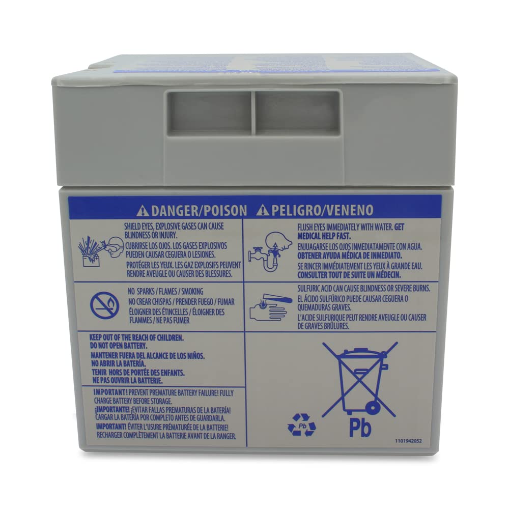 12V Battery For Dune Racer Bcv59 Power Wheels Fisher Price By Technical Precision - Rechargeable Gray Battery - 1 Unit