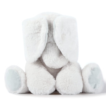 Tcbunny Baby Elephant Bedtime Stuffed Animal Plush Toy Gift 11'', Kids, Amy (White)