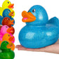 The Dreidel Company Giant Glitter Rubber Duck Toy With Sound Assortment Duckies For Kids, Bath Birthday Gifts Baby Showers Summe