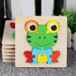 Atorse Animal Puzzle Jigsaw Building Blocks Shape Puzzle Animal Game Toy Gifts Frog|Baby | Toys For Baby | Developmental Baby To