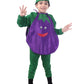 The Dance Bible Brinjal Fancy Dress With Jumpsuit For Kids 2-4 Years | Boys & Girls Vegetable Cutout Costume For School Function