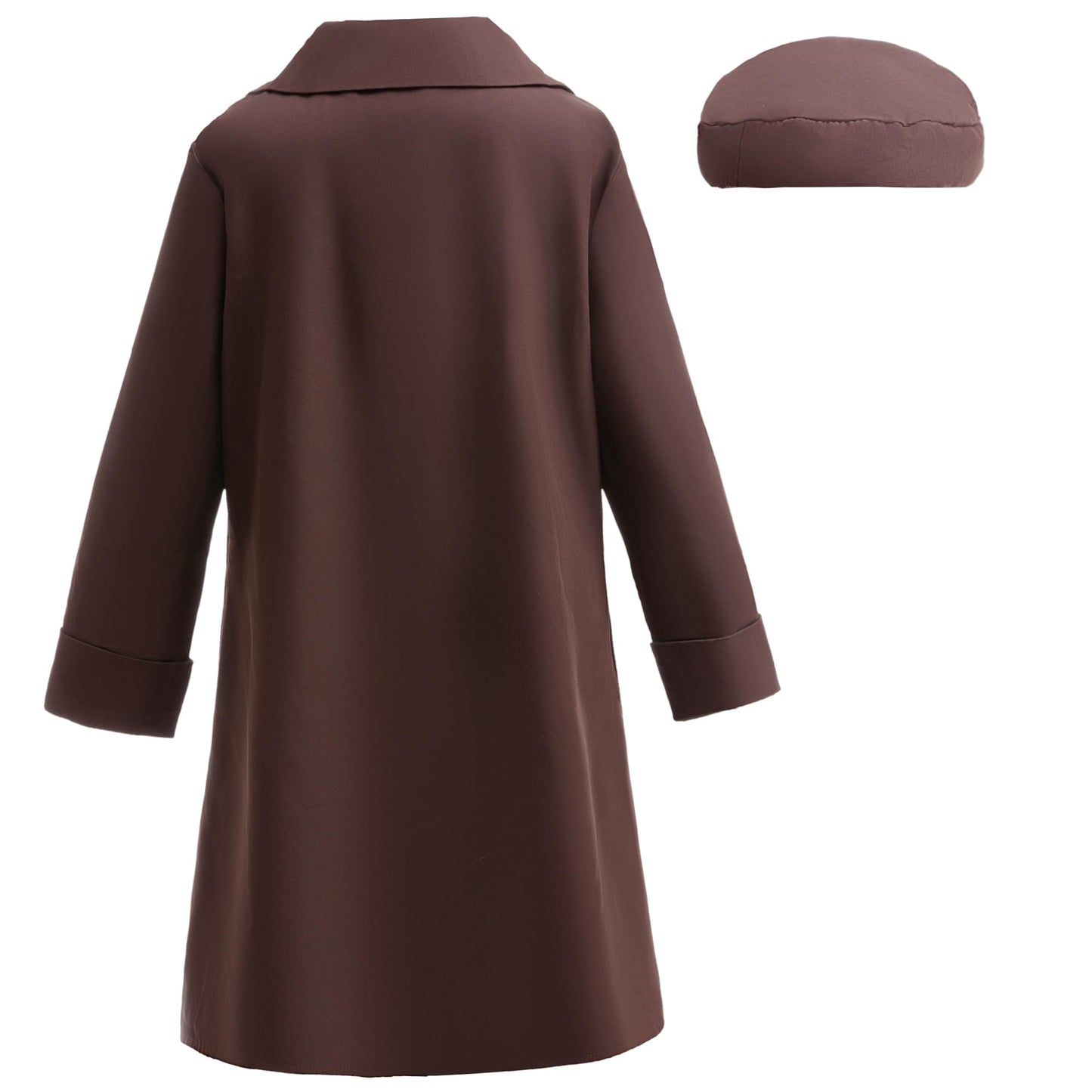 Coolproud American Historical Figures Rosa Parks Costume includes coat dress glasses hat and necklace