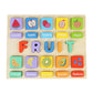 Ujeavette Puzzle Game Practicing Sensory Toy Practical Matching Blocks Montessori Toy Fruit