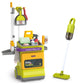 Jovow Kids Cleaning Set For Toddlers, Detachable 20 Pcs Pretend Play Set, Educational Toddler Cleaning Carts Includes Real Worki