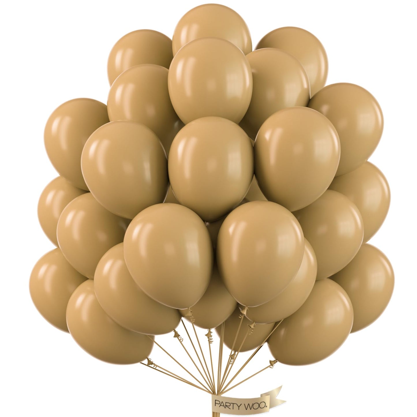 Partywoo Tan Balloons, 100 Pcs 12 Inch Boho Tan Balloons, Light Brown Balloons For Balloon Garland Or Balloon Arch As Birthday Party Decorations, Wedding Decorations, Baby Shower Decorations, Tan-F19