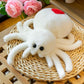 Joson 10 Inch Halloween Cartoon Spider Plush Toy, Cute Spider Plush Toy, Boys Girls Bedroom Party Decoration (White)