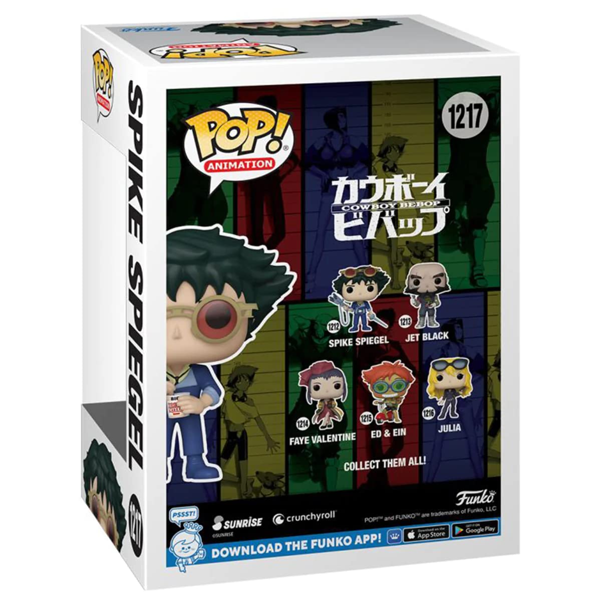 Funko Pop Anime Cowboy Bebop Spike Spiegel Vinyl Figure - Red - Model 60104