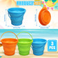 Collapsible Bucket Sandbox Kit Toys For Kids, Foldable Bucket Multi Purpose Sand Pail For Garden Planting Washing Camping Fishin