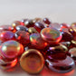 Chessex Manufacturing Chx01174 Glassstonestube - Crystal Red Iridized  Board Gaming Stone - 40 Piece