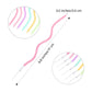 BBTO 12 Pcs Twisted Birthday Candles Spiral Metallic Cupcake Thin Long Cake Candles with Holders for Birthday Wedding Party(Colo
