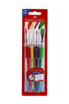 Faber-Castell Soft Grip Paint Brush Set - Kids Paint Brushes - 4 Assorted Paintbrushes for Watercolor and Tempera Paint (F181600