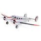 E-Flite Rc Airplane Beechcraft D18 1.5M Bnf Basic Transmitter Battery And Charger Not Included Efl106250