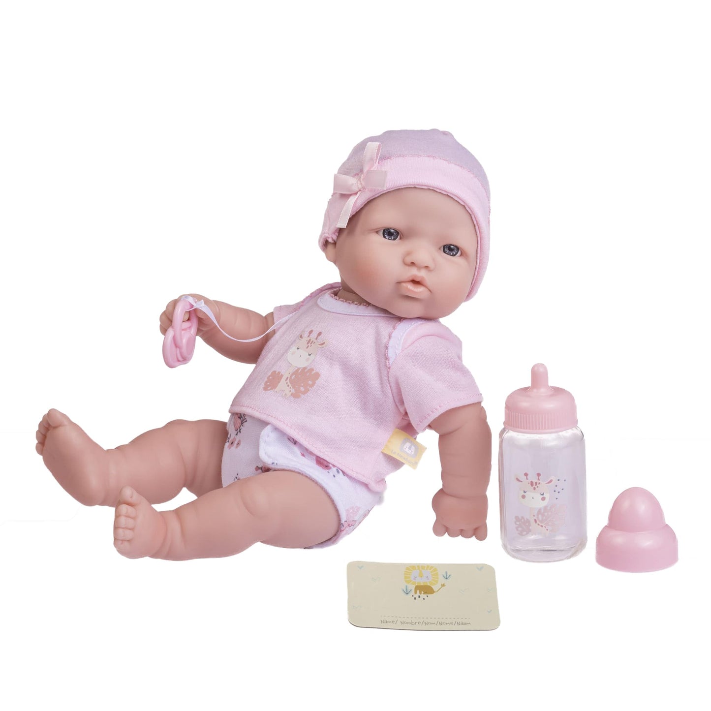 Jc Toys - La Newborn Nursery | 7 Piece Baby Doll Gift Set | 12' Life-Like Baby Doll With Accessories | Pink | Ages 2+ (18344)