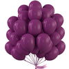 Partywoo Plum Balloons, 50 Pcs 12 Inch Boho Purple Balloons, Dark Purple Balloons For Balloon Garland Or Balloon Arch As Birthday Decoration, Wedding Decorations, Party Decorations, Purple-F13