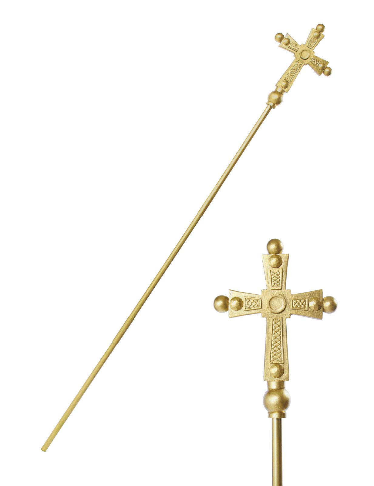 Holy Cross Divine Staff Prop Gold