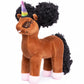 Zhuri, Unicorn Plush Toy With Afro Puffs - 12 Inch