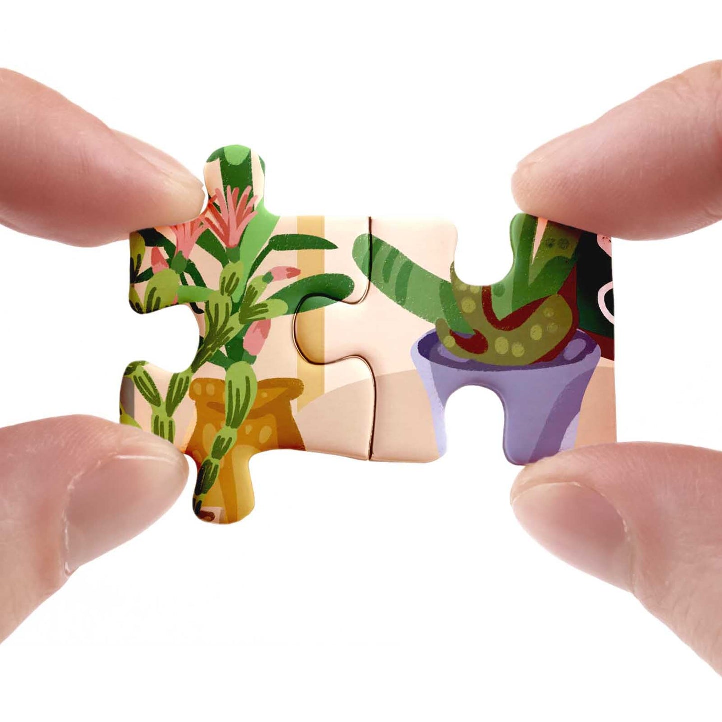 Colorful Plant Art Puzzle 1000 Piece For Adult, Houseplant Jungle 1000 Piece Puzzle Scculents, Flower Jigsaw Puzzles 1000 Pieces Painting