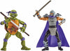 Teenage Mutant Ninja Turtles PlayMates Classic Don vs Shredder 2-Pack Action Figures, Multicolor, Model 81279, Plastic