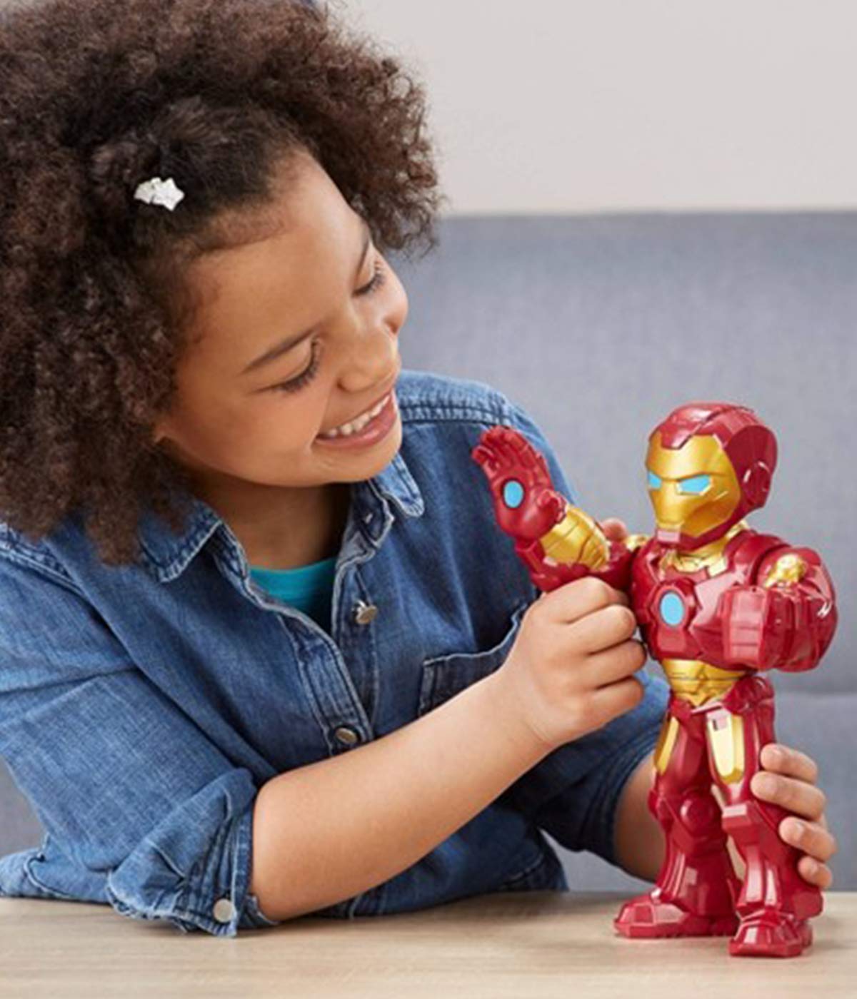 Playskool Heroes Iron Man 10-Inch Action Figure, Collectible Toy for Kids, Brown, Model E4150AS00
