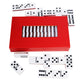 IDTQ Double Six Standard Dominos Set 28 Tiles for Adults, Classic Numbers Table Games, Family Travel Dominos Games Night Ideal f