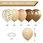 Brown And Gold Balloons, 12 Inch Retro Brown Cream Balloon, Metallic Sand Gold Brown Beige Balloons, Apricot Neutral Gold Balloo